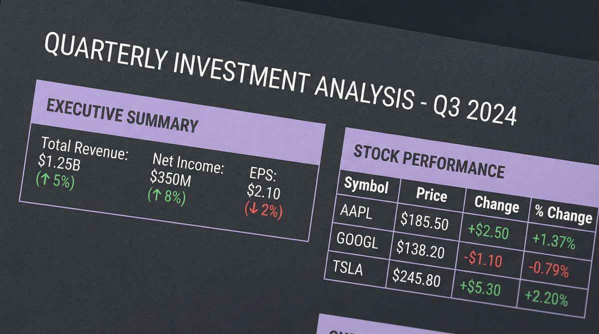 Relatório Trimestral